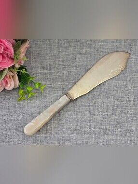 Vintage JB EPNS Fish Serving Knife Sheffield England Factory Misalignment Flaw